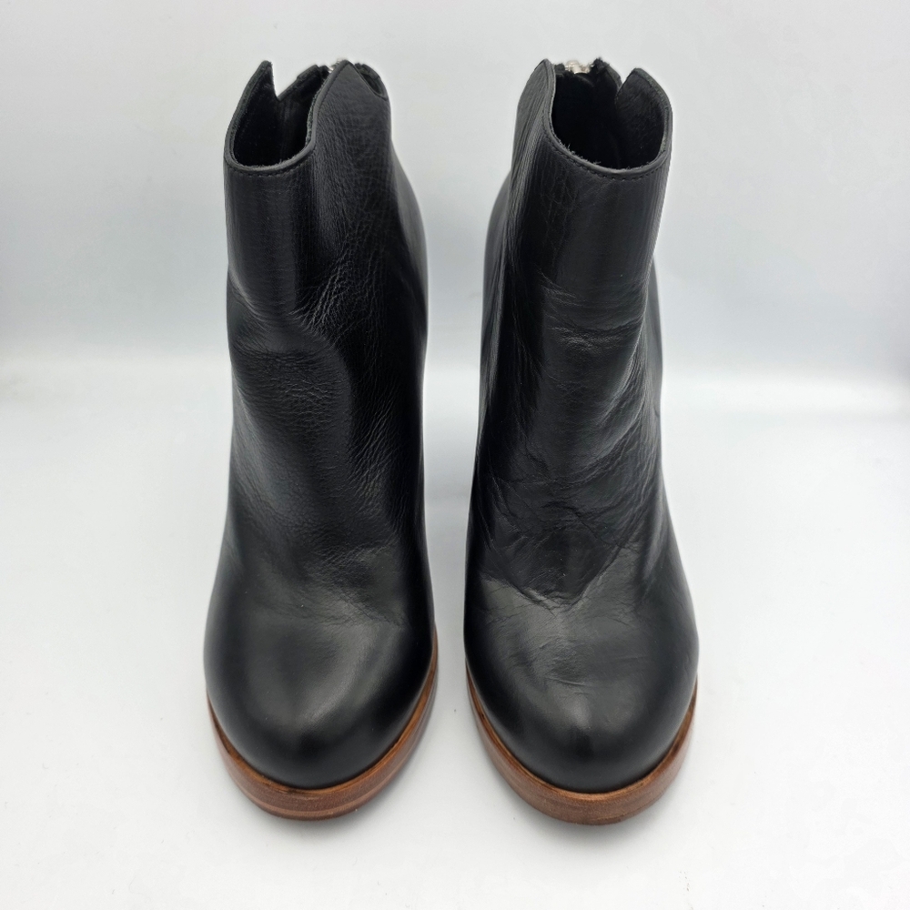 DOLCE VITA Black Nissa Platform Leather Ankle Boot, Size 9 - Picture 2 of 10